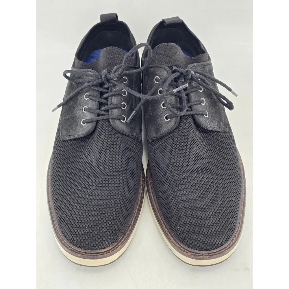 Vince Camuto Haze Oxford Mens 11M Black Mesh Leather Lace Up - Excellent